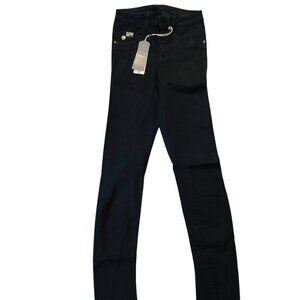Retro Vintage G-Star Raw ARC Jeggings Extra Narrow Black Denim Jeans Sz 26 NWT